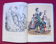 Journal des Demoiselles - 1876 - recueil  de 12 numéros - 13 gravures coloriées+