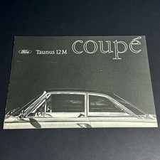 FORD TAUNUS 12M COUPE / 4p folder brochure / DE German