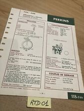 Fiche technique moteur diesel