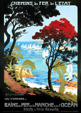 Affiche chemin de fer État - La Côte d'Émeraude (DR*)