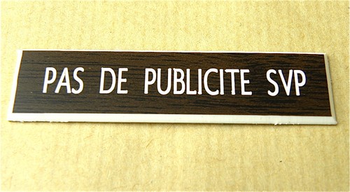 Plaque boite aux lettres - boite,