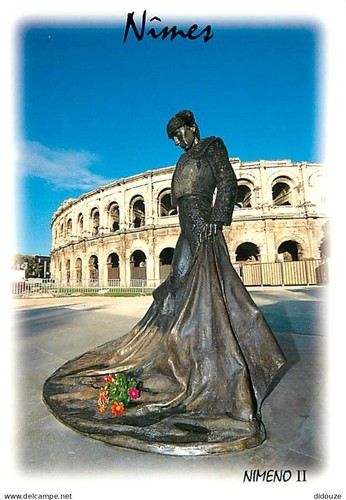 Carte postale nimes - carte,
