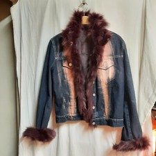 Blouson en jean/fourrure
