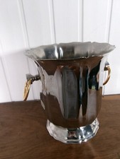Vintage Seau à champagne inox
