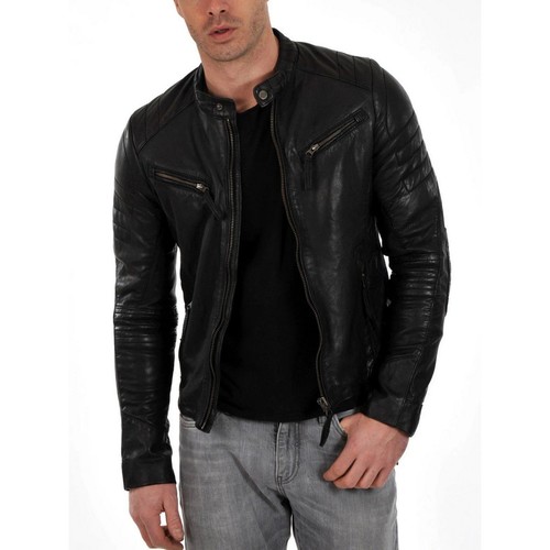 Veste cuir mouton - veste, en