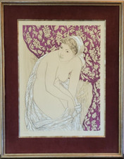 Nu féminin, lithographie de