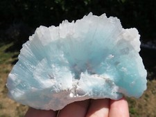 Minéraux Aragonite Bleue de