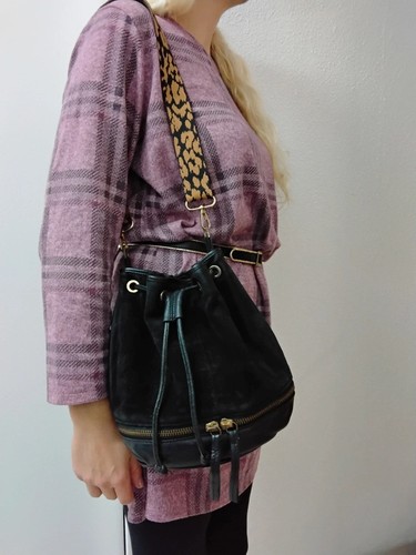 Sac fourre tout cuir noir - sac,