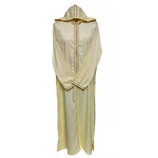 Marocain Crème Jaune Rayé