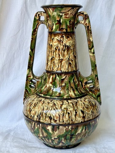 Grand vase terres melees - vase, en