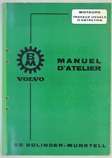 manuel d'atelier moteur BM VOLVO BOLINDER'S tractor traktor tracteur agricole