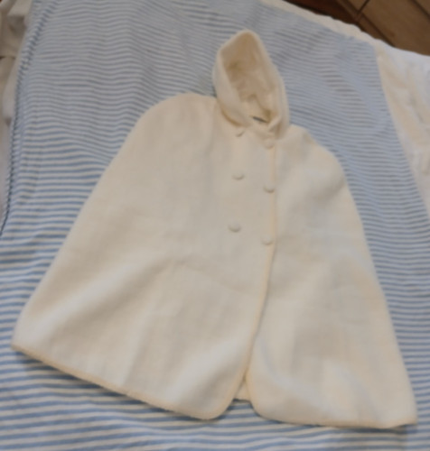 Cape burnous ancien blanc x - burnous,