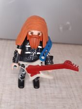 Playmobil Figures Série 18 Réf 70369 Hardrock Heavy Métal Guitariste 