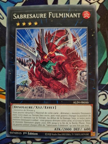 Carte oh sabresaure - carte, yu-gi-oh