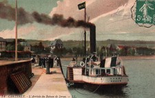 CARTE POSTALE - CARTERET - MANCHE - 50 - L'ARRIVEE DU BATEAU DE JERSEY