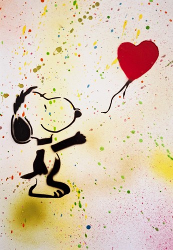 Spaco signe snoopy - signe, banksy
