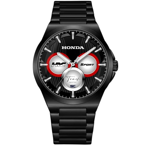 Montre noir acier fan art - en,