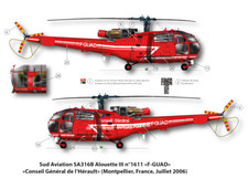 [FFSMC Productions] SA.316B Alouette III Sécurité Civile et C. Gal de l'Hérault