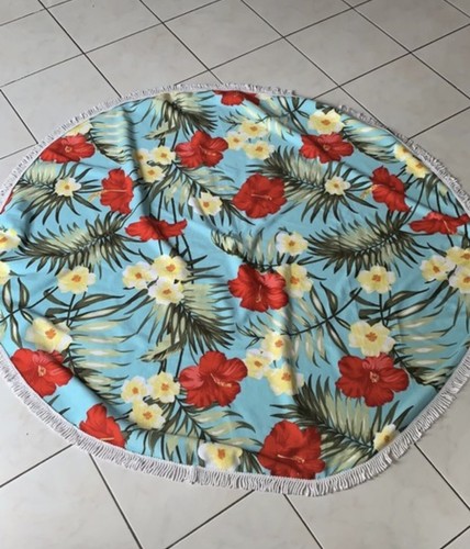 Drap plage rond - drap, eponge