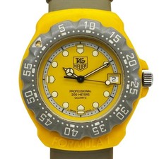 Tag Heuer Formula 1 Professional 200M QZ gris/jaune 382.513 fonctionne