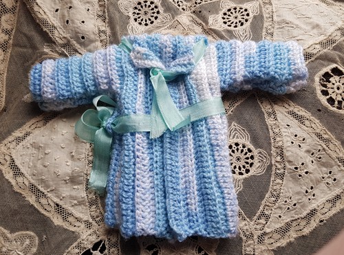 Robe laine crochet - en,