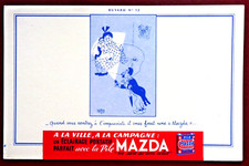 BUVARD - PILE MAZDA - GROSSE DAME AMANT CANAPÉ N°12 - ILLUSTRATEUR DUBOUT -