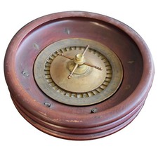 Jeu de roulette ancien en bois