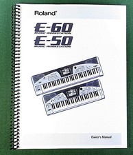 Roland E-50 E-60 Owner's