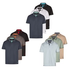 Riverso Polo Hommes Manches Courtes 3er Paquet Rivleano Régulier Fit Chemise Été