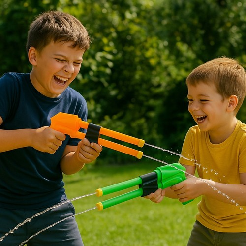 Pistolet eau enfant double - à,