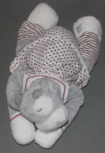 Doudou vache dormeuse gris - doudou,