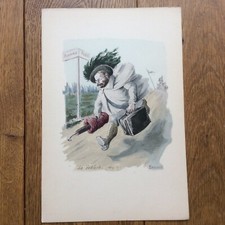 La Débacle Emile Zola Gravure Illustration LEBOURGEOIS Caricatures 1898
