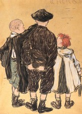 Tableau dessin pastel encadré