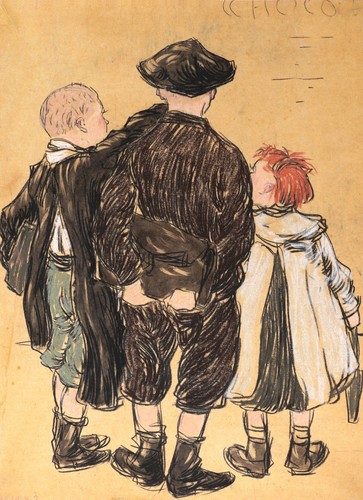 Tableau dessin pastel encadré