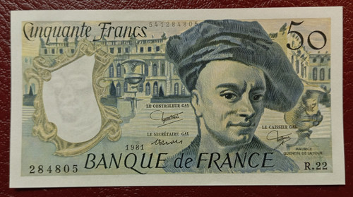 Billet francs quentin la - 50,