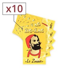 papier à rouler zig zag jaune x10
