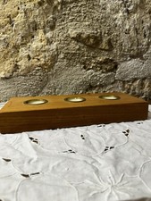 Bougeoir triple en bois massif