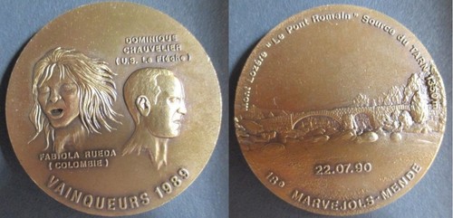 Lozère médaille 18e marathon - médaille,