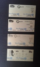 4 Ticket transport métro RATP