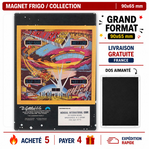 Magnet flyer pinball close - magnet,