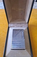 Briquet St DUPONT BRG Plaqué Argent Étincelle Ok dans Sa Boîte (LIRE DESCRIPTIF)