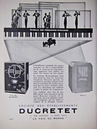 Publicité presse 1933 - de,