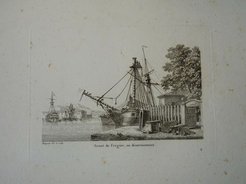Belle gravure paysage - gravure,