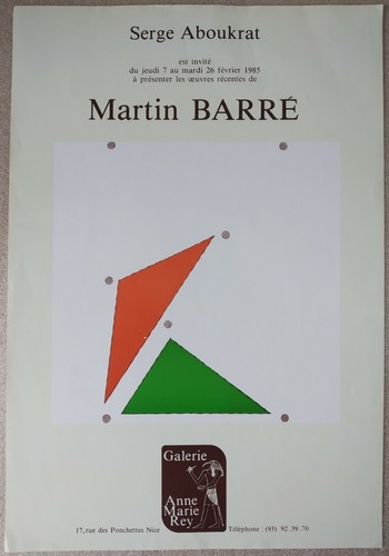 Martin barré affiche - barré,