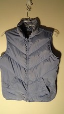 Eddie Bauer Lavender Goose Down, Full Zip Vest, Womens Medium