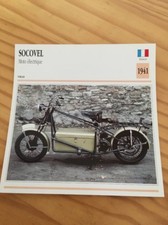 Socovel moto électrique 1941 Carte moto Collection Atlas France