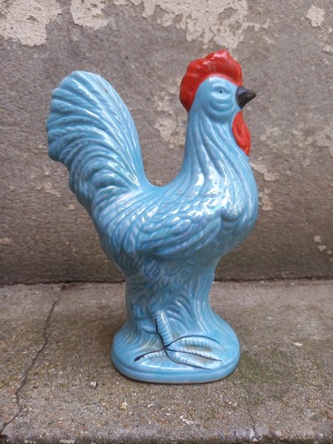 Coq céramique émaillée - coq,