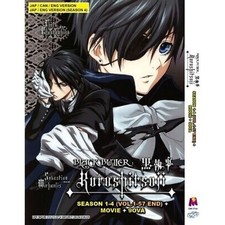 DVD animé Black Butler Kuroshitsuji saison complète 1-4 + 9 OVA + film ENG Dub