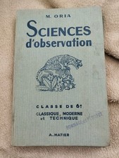 Ancien Livre Scolaire Sciences