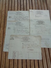 Factures de TABAC des manufactures Laperche et Ménard pour Tonneins vers 1800